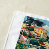 Serviette De Plage Nom personnalisé Lisbonne Portugal (En situation)