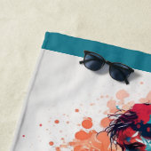 Serviette De Plage Nom personnalisé Martial Arts (En situation)