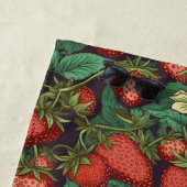 Serviette De Plage Nom personnalisé Motif fraise (En situation)