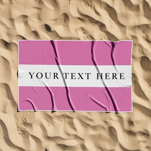 Serviette De Plage Nom personnalisé ou cadeau texte