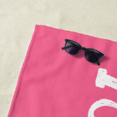 Serviette De Plage Nom personnalisé Pool Anniversaire Vacances person (En situation)