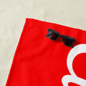 Serviette De Plage Nom personnalisé Pool de vacances Anniversaire per (En situation)