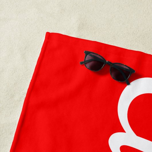 Serviette De Plage Nom personnalisé Pool de vacances Anniversaire per (En situation)