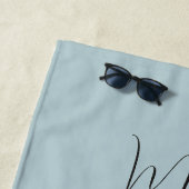 Serviette De Plage Nom personnalisé Wine Lover's (En situation)