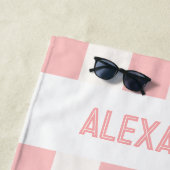 Serviette De Plage Nom Pink Bachelort Party Bridesmaid (En situation)