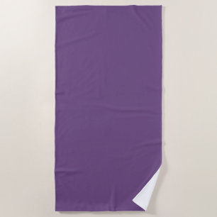 Serviette De Plage Nom Répétitif Personnalisé Simple Violet