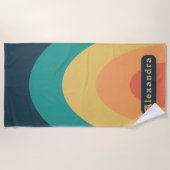 Serviette De Plage Nom Super Arche rétro (Devant)