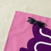 Serviette De Plage Nom Super Supergirl et Bouclier S (En situation)