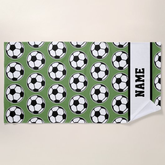 Serviette de plage nommée faite sur commande avec (Devant)