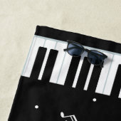 Serviette de plage nommée faite sur commande de (En situation)