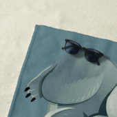 Serviette de plage nommée faite sur commande de (En situation)