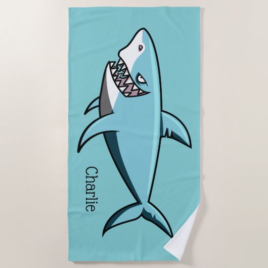 Serviette de plage nommée faite sur commande de (Devant)