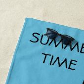 Serviette de plage nommée faite sur commande de (En situation)