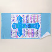 Serviette De Plage Noms de Dieu et de Jésus (Devant)