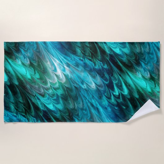 Serviette De Plage nonpareil kelpie sarcelle : (Devant)