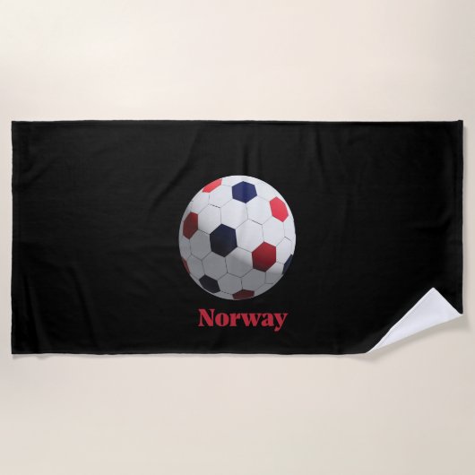 Serviette De Plage Norway soccer (Devant)
