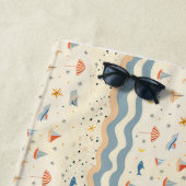 Serviette De Plage Nos souvenirs de l'océan persisteront (En situation)