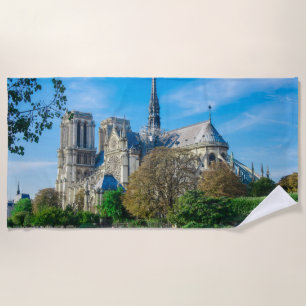 Serviette De Plage Notre Dame de Paris en France