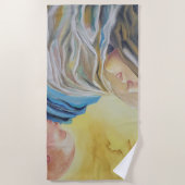 Serviette De Plage Notre Dame du Silence tenant le bébé Jésus (Devant)