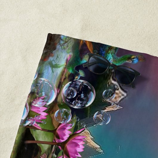 Serviette De Plage Notre soleil est une étoile et un foie (En situation)