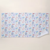 Serviette De Plage Nourriture côtière italienne (Devant)