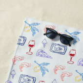 Serviette De Plage Nourriture côtière italienne (En situation)