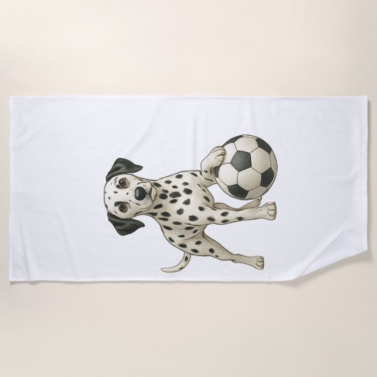 Serviette De Plage nous aimons le sport (Devant)