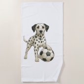 Serviette De Plage nous aimons le sport (Devant)