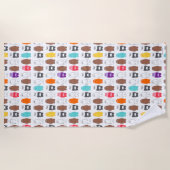 Serviette De Plage Nous Ours nu Motif d'ours coloré (Devant)