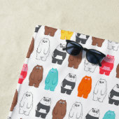 Serviette De Plage Nous Ours nu Motif d'ours coloré (En situation)