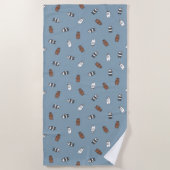 Serviette De Plage Nous Ours nu - Ours en verre soleil Motif (Devant)