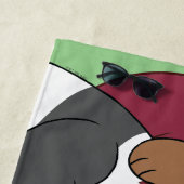 Serviette De Plage Nous Ours Nus - Bonnes Fêtes (En situation)