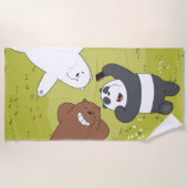 Serviette De Plage Nous portons des ours nus - #SquadButs (Devant)