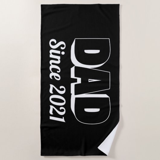 Serviette De Plage Nouveau père (Devant)