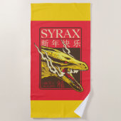 Serviette De Plage Nouvel An Syrax | 新 年 乐 快 (Devant)