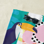 Serviette De Plage Nouvelle Mme | Feuilles tropicales (En situation)