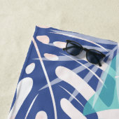 Serviette De Plage Nouvelle Mme | Feuilles Tropicales (En situation)