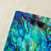 Serviette De Plage Nouvelle-Zélande Abalone Paua Shell Motif 1 (En situation)