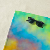 Serviette De Plage Nuages colorés (En situation)