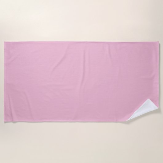 Serviette De Plage Nuance de rose pastel cerise (Devant)