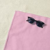 Serviette De Plage Nuance de rose pastel cerise (En situation)