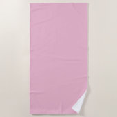 Serviette De Plage Nuance de rose pastel cerise (Devant)