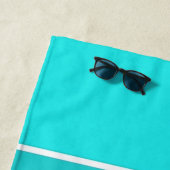 Serviette De Plage Nuances de sarcelle (En situation)