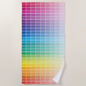 Serviette De Plage Nuancier de couleurs spectrales ombrées  (Devant)