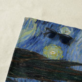 Serviette De Plage "Nuit étoilée" par Van Gogh (En situation)