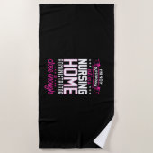 Serviette De Plage Nurse Gift A Nursing Home Administrator (Devant)