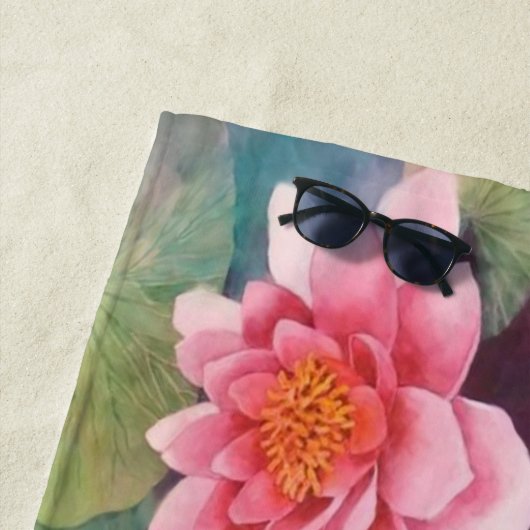Serviette De Plage Nymphéa (En situation)