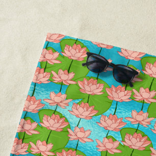 Serviette De Plage Nymphéas