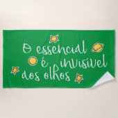 Serviette De Plage O invisivel aos olhos (Devant)
