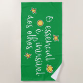 Serviette De Plage O invisivel aos olhos (Devant)